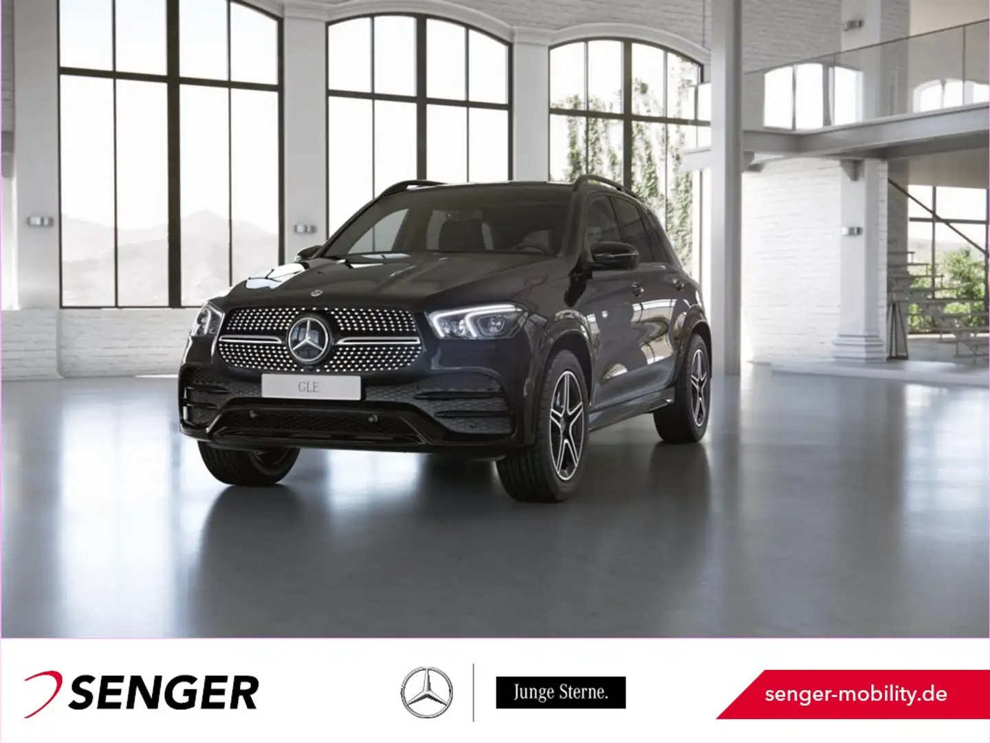 Mercedes-Benz GLE 350 de 4M AMG Distronic Airmatic Panorama Czarny - 1