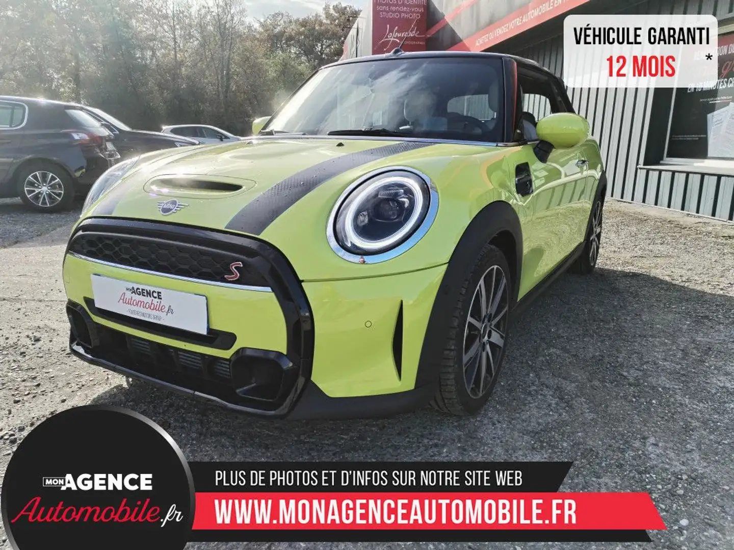 MINI Cooper Cabrio BVA7 COOPER S 178CH SIDEWALK Jaune - 1