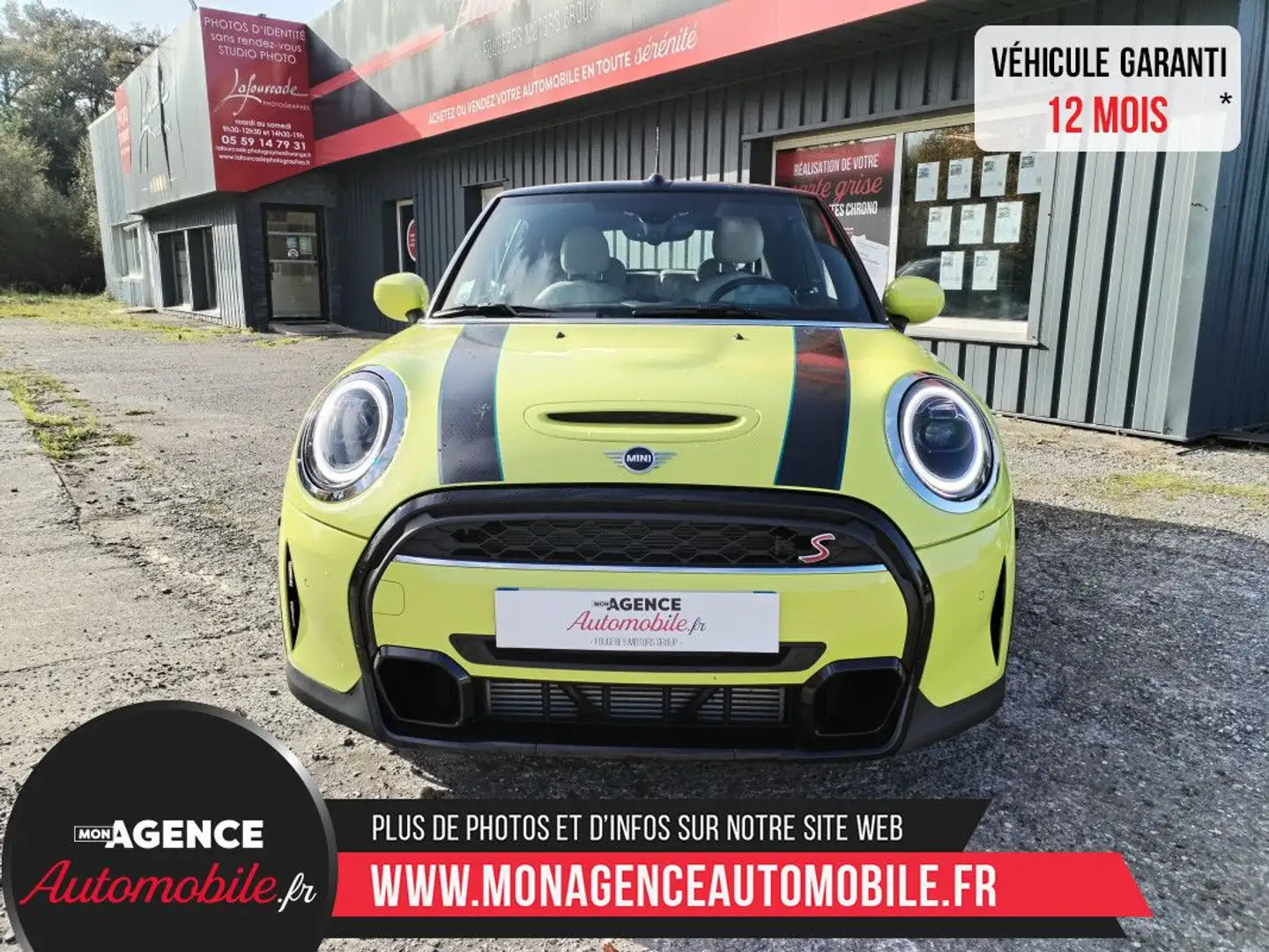 MINI Cooper Cabrio BVA7 COOPER S 178CH SIDEWALK Jaune - 2