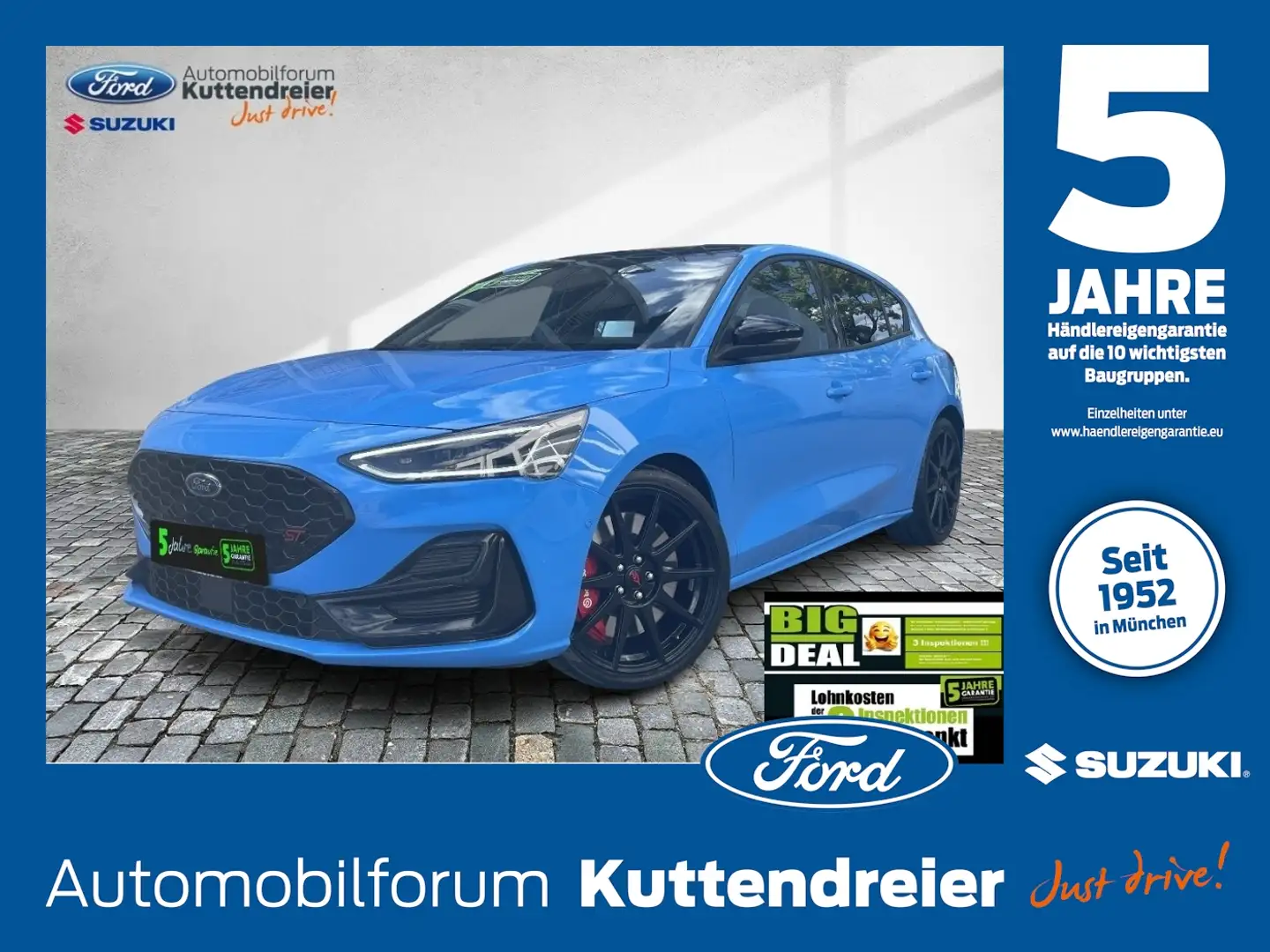 Ford Focus 2.3 EcoBoost S/S ST X Navi Kamera Voll-LED Bleu - 1