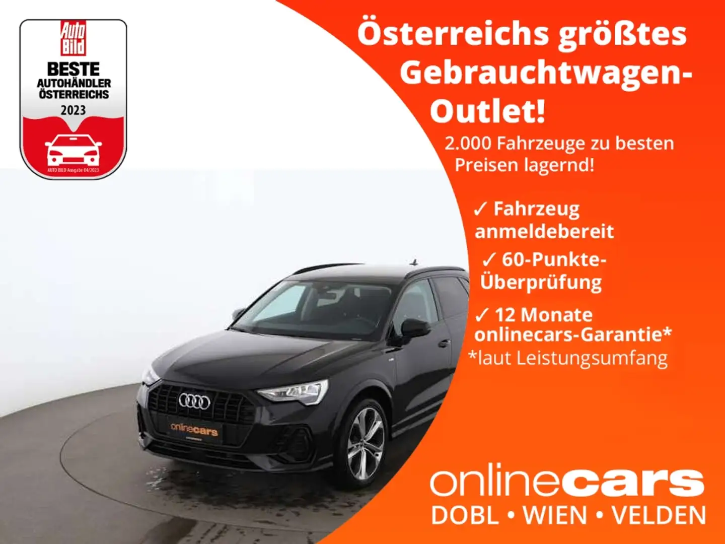 Audi Q3 35 TFSI S-Line Aut LED STANDHZG TEMP SITZHZG Schwarz - 1