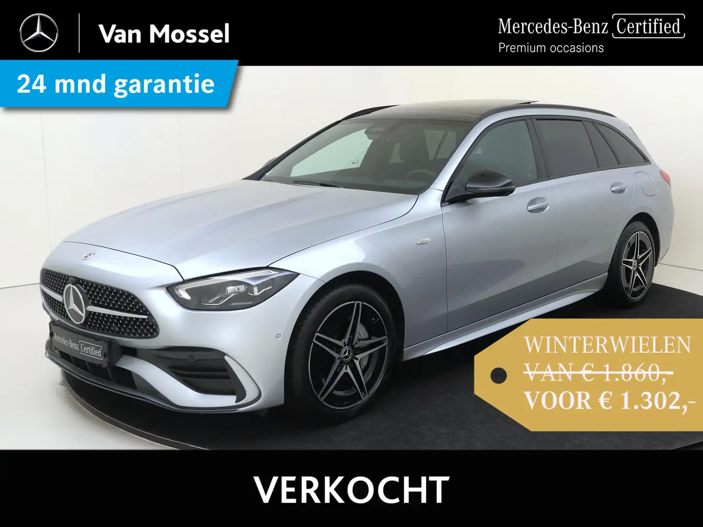 Mercedes-Benz C 300 Estate e Business Solution AMG / 360Graden-Camera Grijs - 1