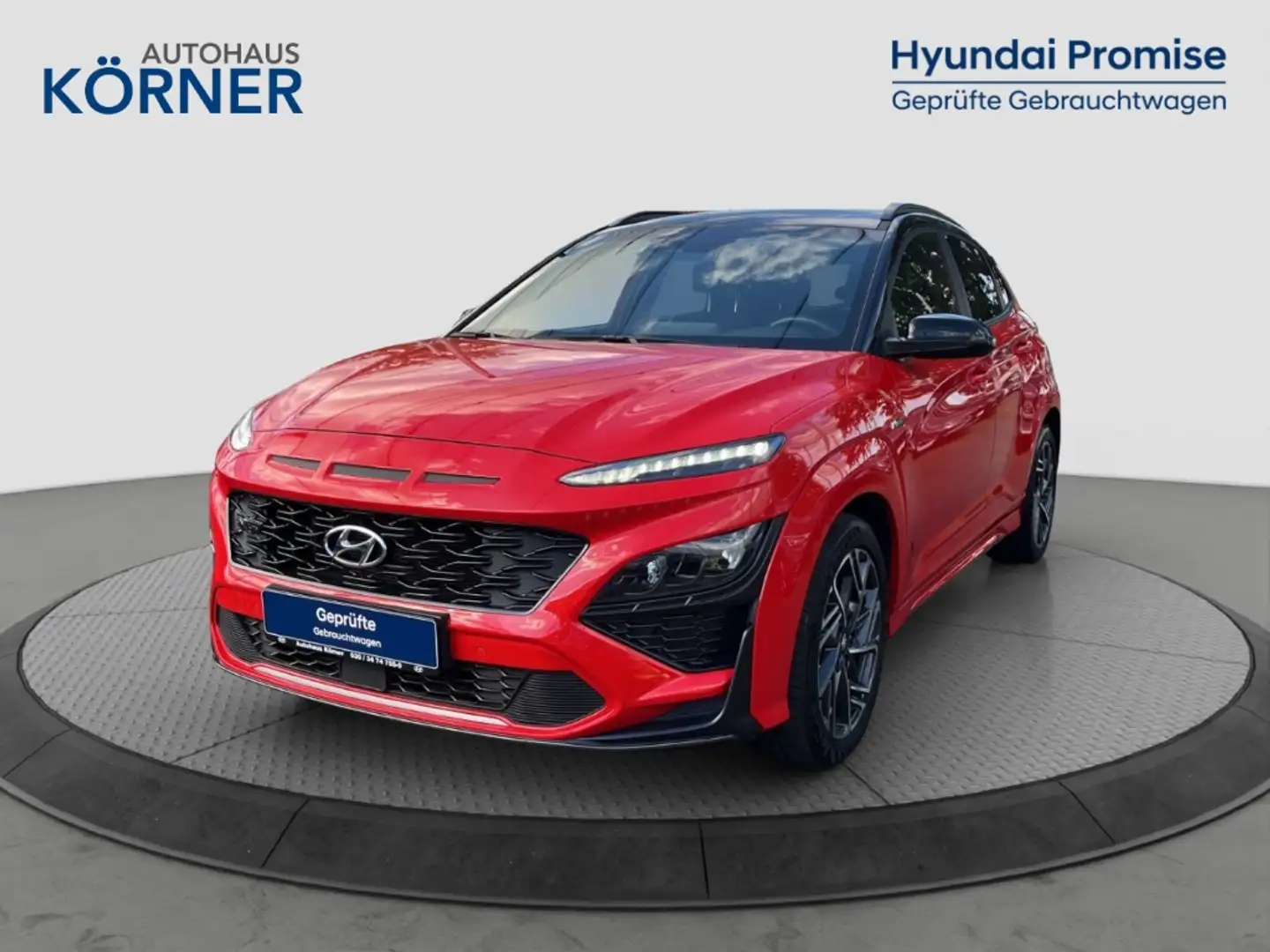 Hyundai KONA N-LINE 1.0 T-Gdi (+48V) *NAVI*CAM*SITZHZG*AHK* Rot - 2