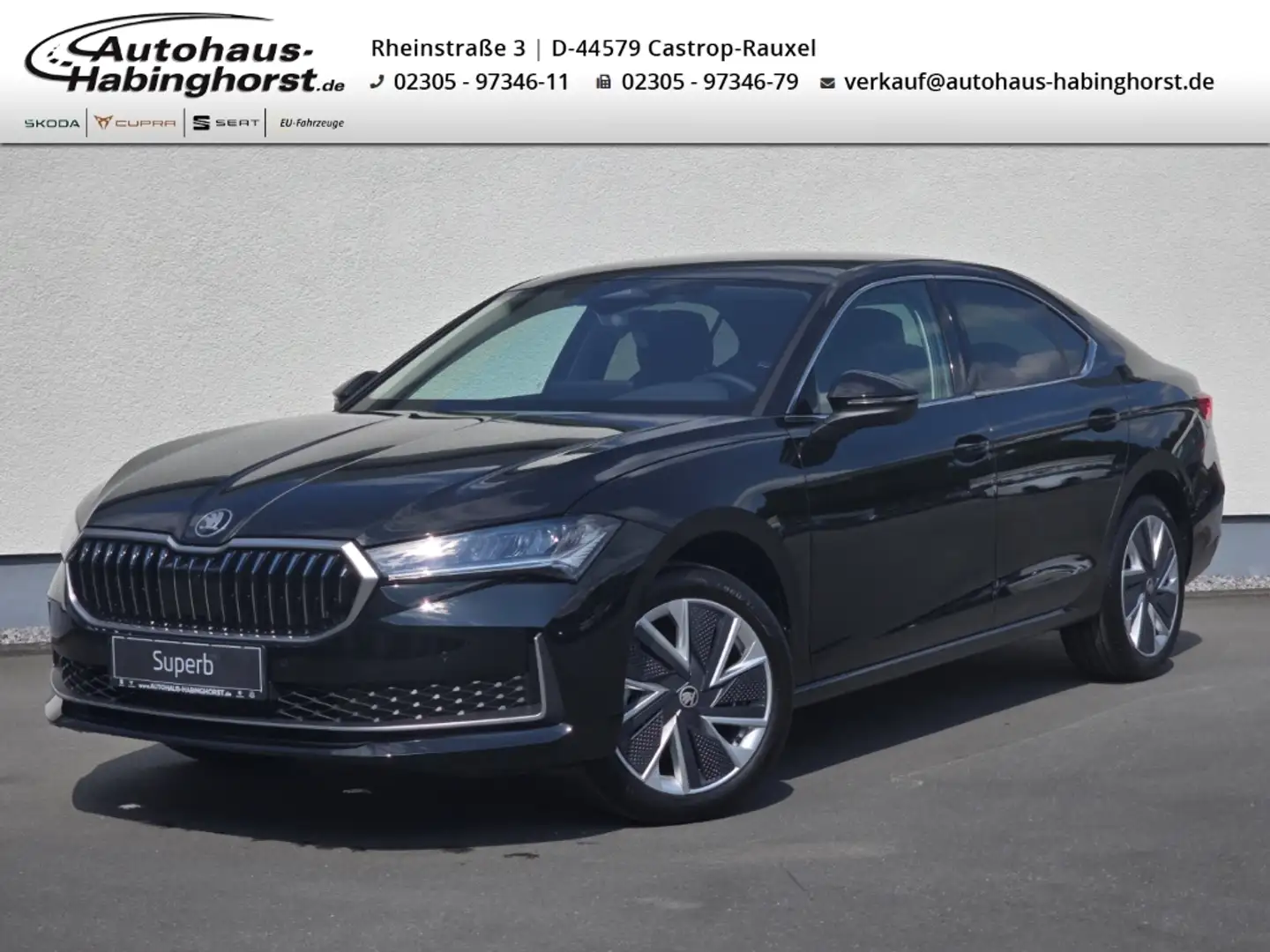 Skoda Superb IV 2.0 TDI DSG Selection Kessy e.Hk Kamera AHK Nav Noir - 1