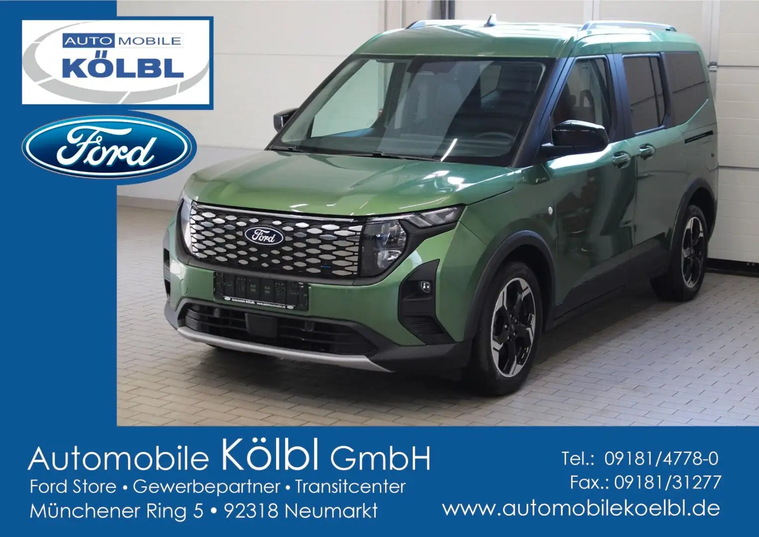 Ford Tourneo Courier Elektro Active, KAMERA/NAVI/LMR Vert - 1