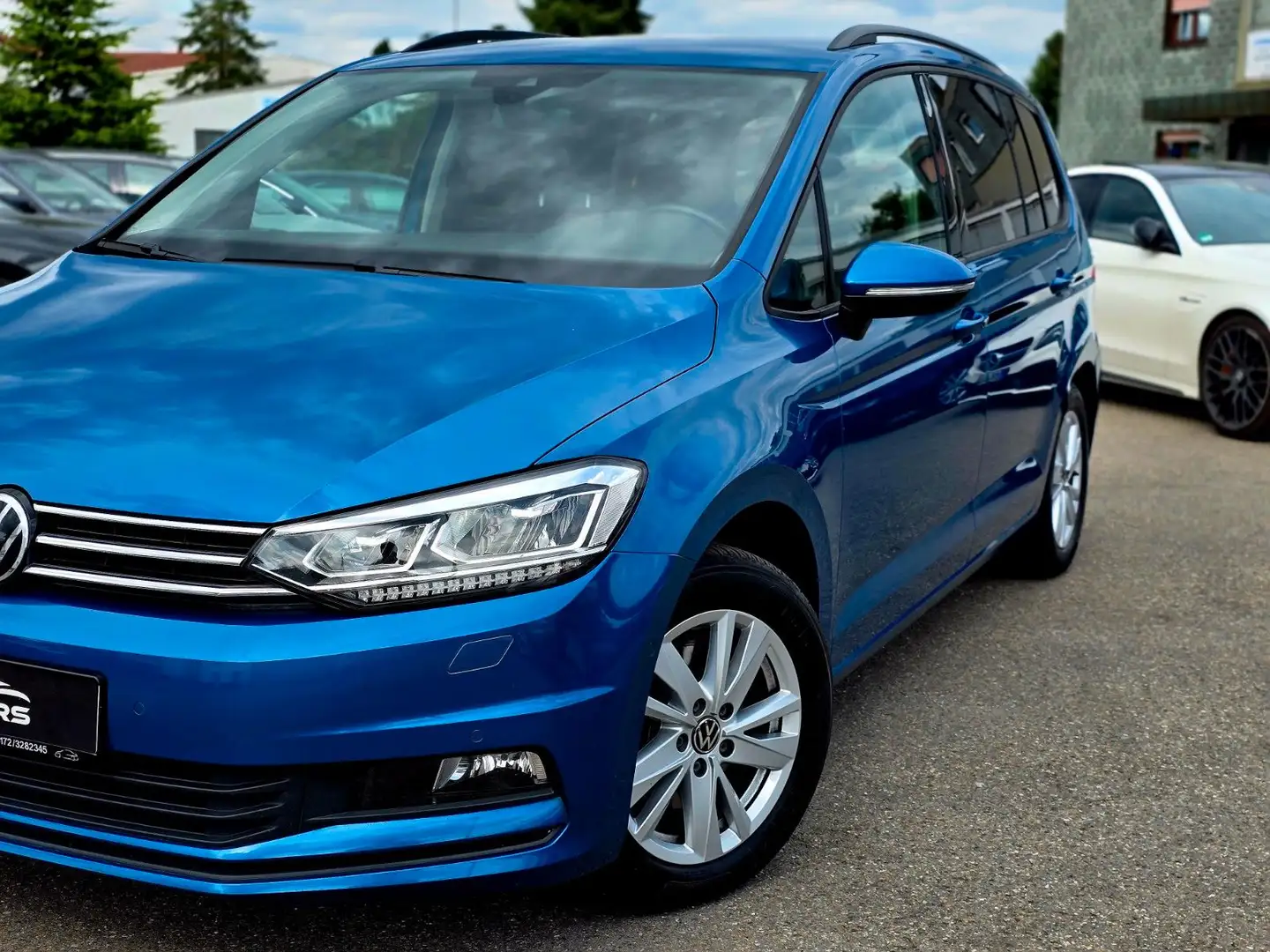 Volkswagen Touran 2.0 TDI*COMFORTLINE*DSG*NAVI*LED*AHK*ALU* Bleu - 2