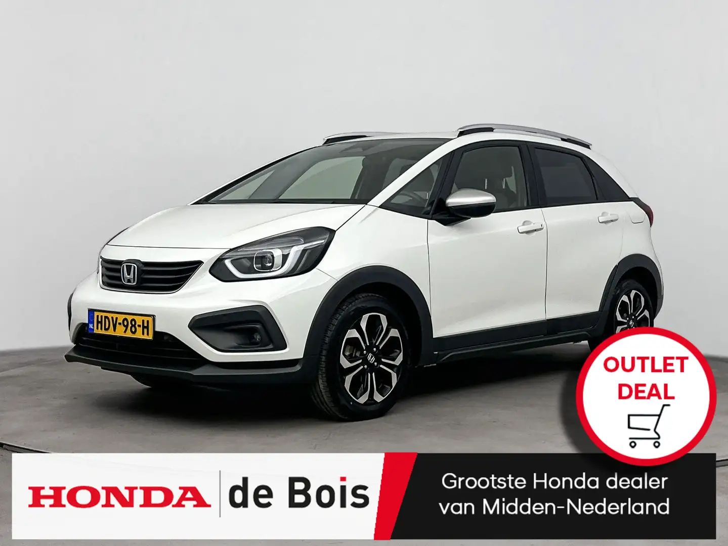 Honda Jazz 1.5 e:HEV Crosstar | ACTIE! | Stoelverwarming | Na Wit - 1