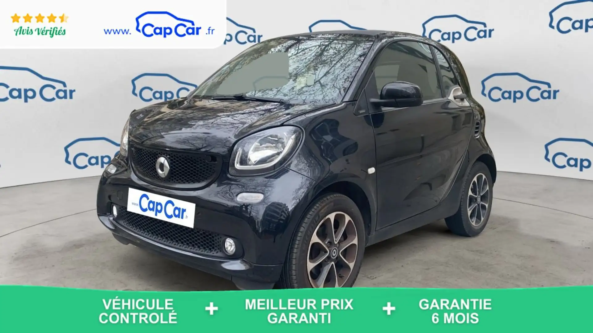 smart forTwo III 0.9 90 BVA Passion - Automatique Noir - 1