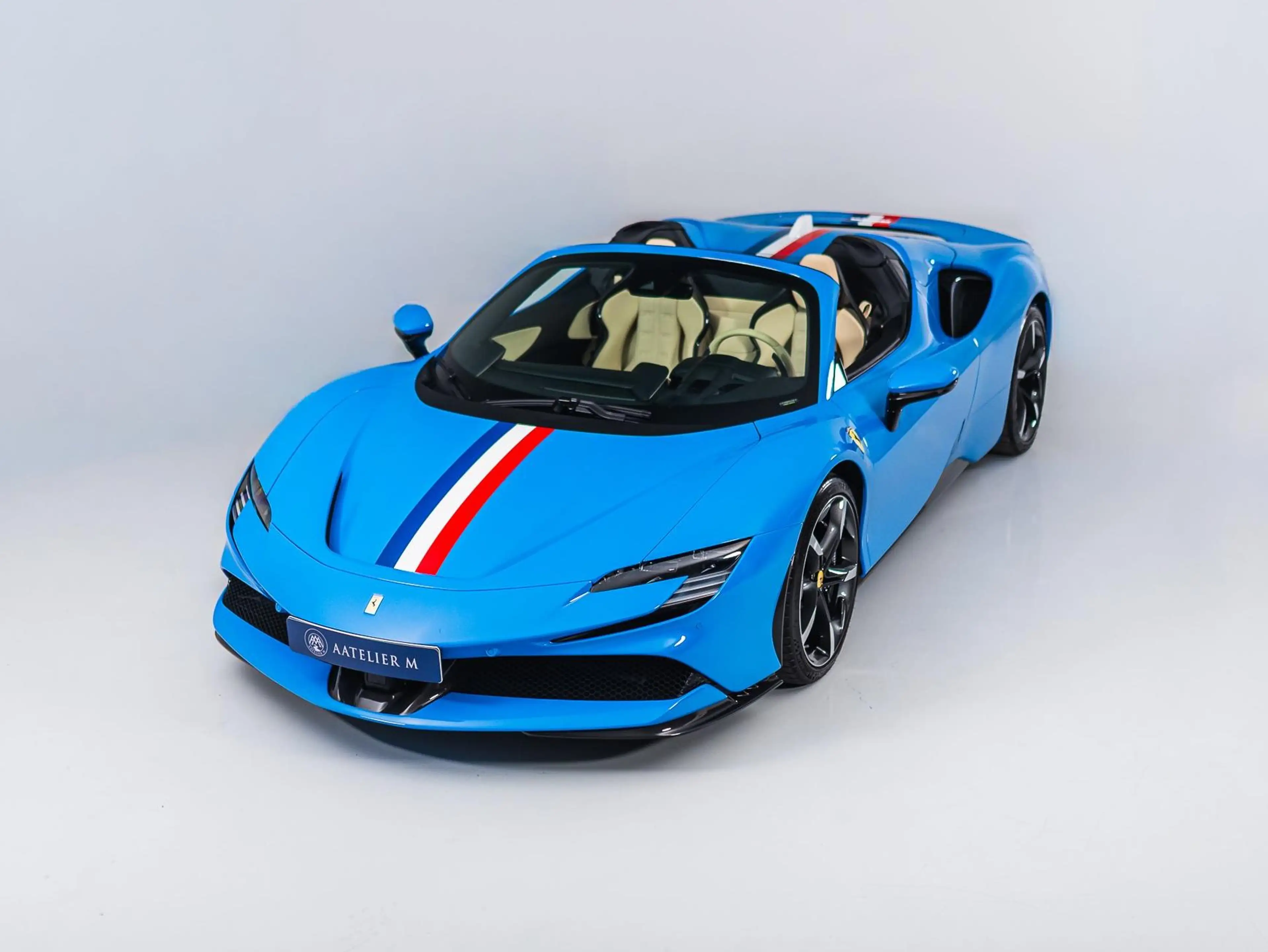 Ferrari SF90 Spider Carbon, Lift, JBL, Stripes — photo 3