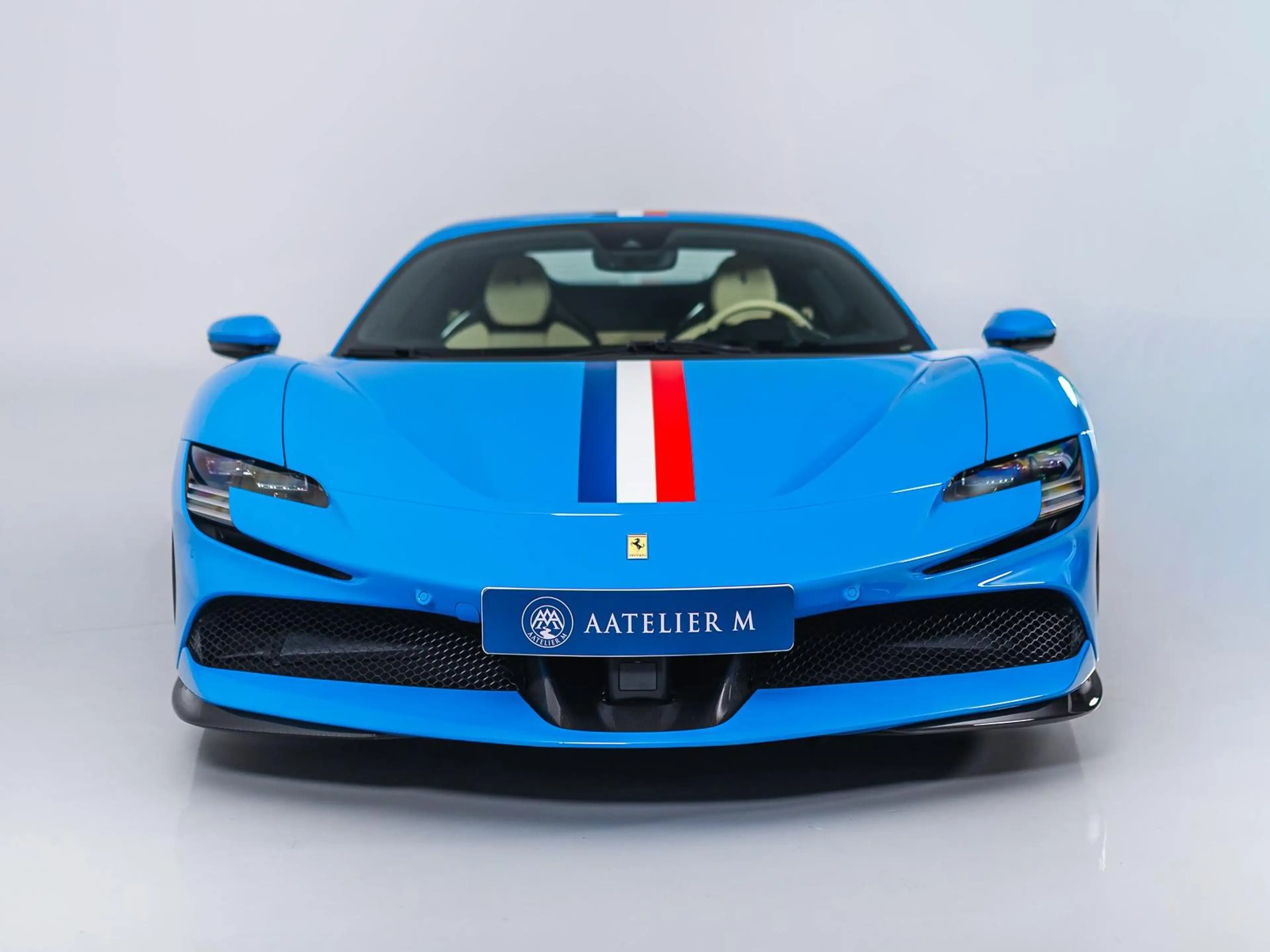 Ferrari SF90 Spider Carbon, Lift, JBL, Stripes — photo 13