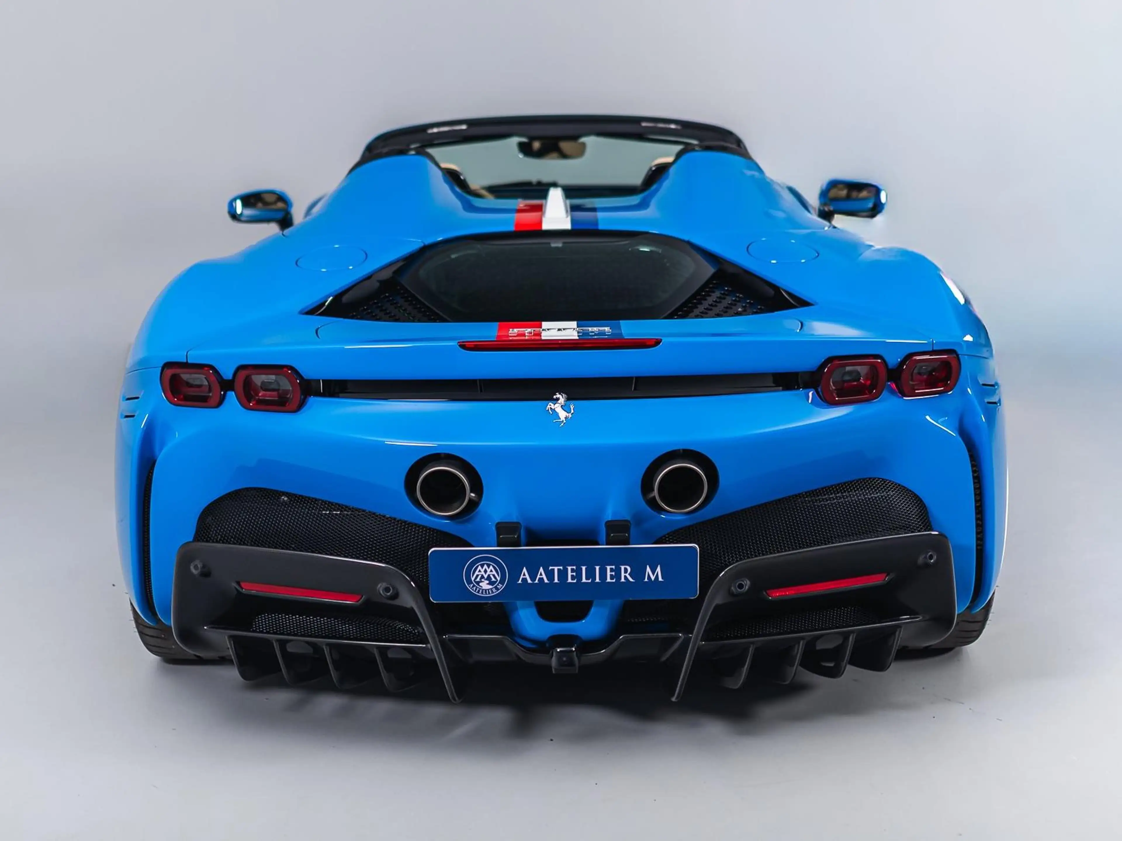 Ferrari SF90 Spider Carbon, Lift, JBL, Stripes — photo 4