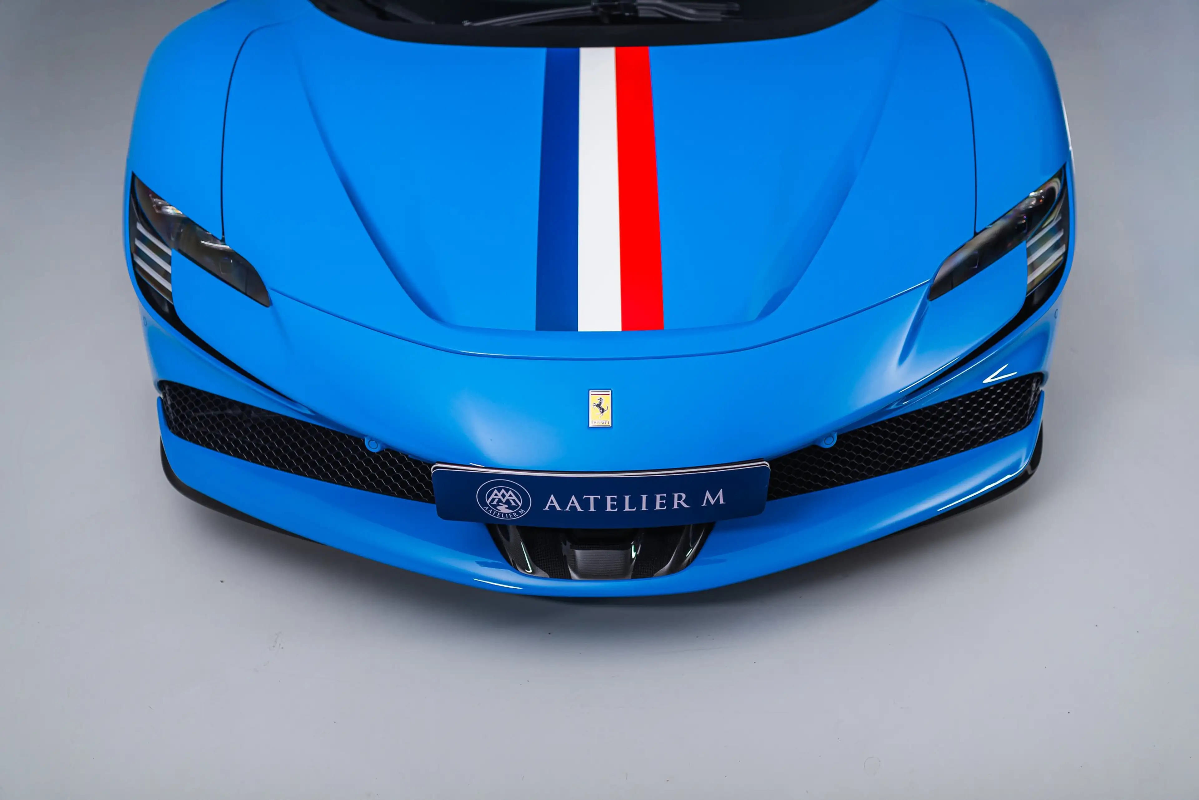 Ferrari SF90 Spider Carbon, Lift, JBL, Stripes — photo 15
