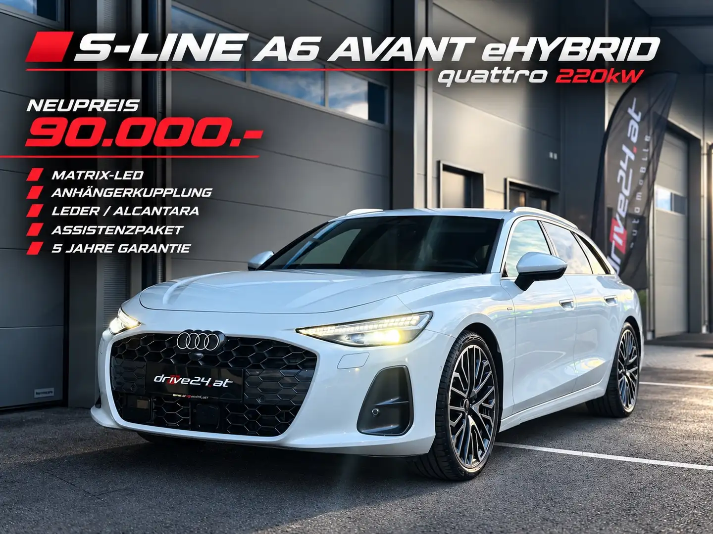 Audi A6 #VERKAUFT# SLINE AHK 21ZOLL ALCANTARA A6 Av eHYBRID qu 220kW Weiß - 1