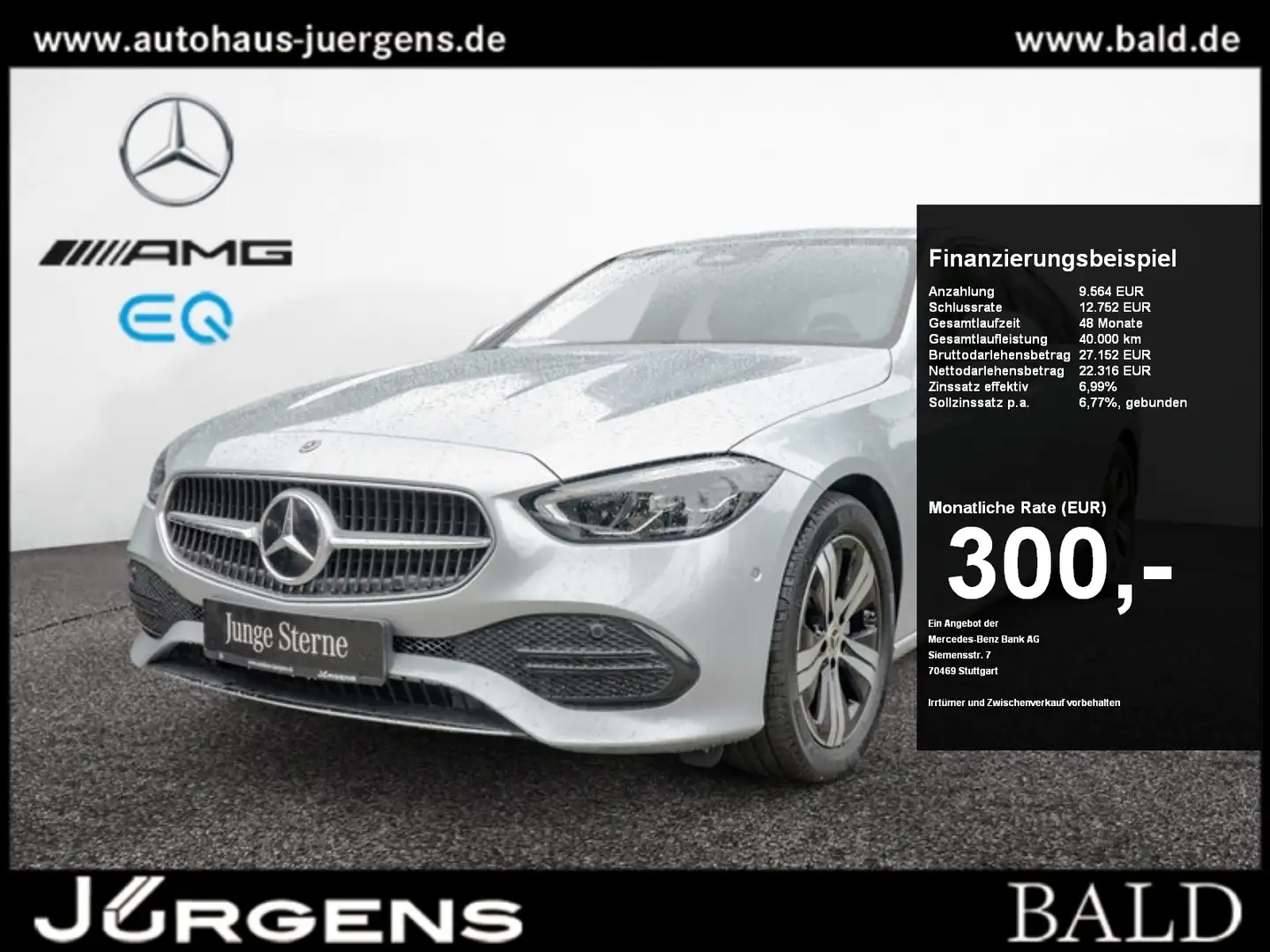 Mercedes-Benz C 180 Avantgarde/LED/Kamera/Totw/Ambiente/17' Zilver - 1