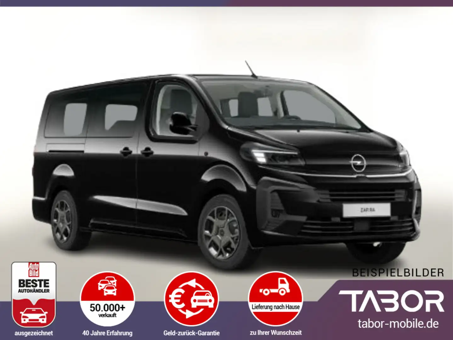 Opel Zafira Life 2.0 180 AT8 XL 9-S Nav Kam PDC SHZ Zwart - 1