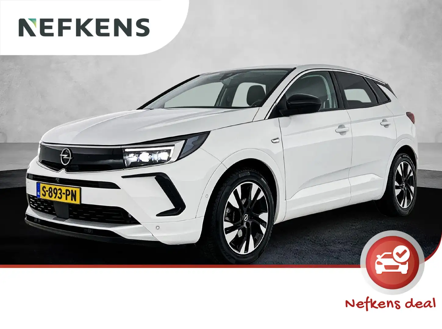 Opel Grandland SUV Elegance 130 pk Automaat | Navigatie | Rondomz Wit - 1