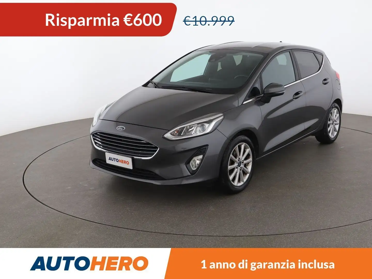 Ford Fiesta 1.1 Titanium 85 CV Grigio - 1