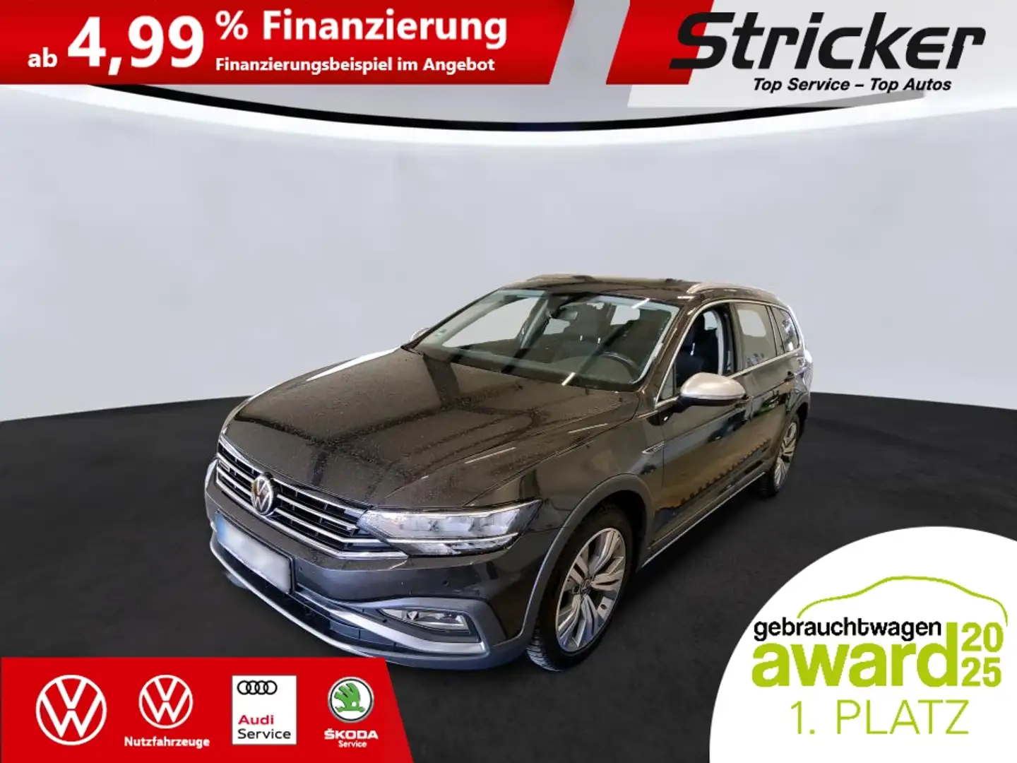 Volkswagen Passat Alltrack 2.0 TDI DSG 344,-ohne Anzahlung Navi ACC Grau - 2