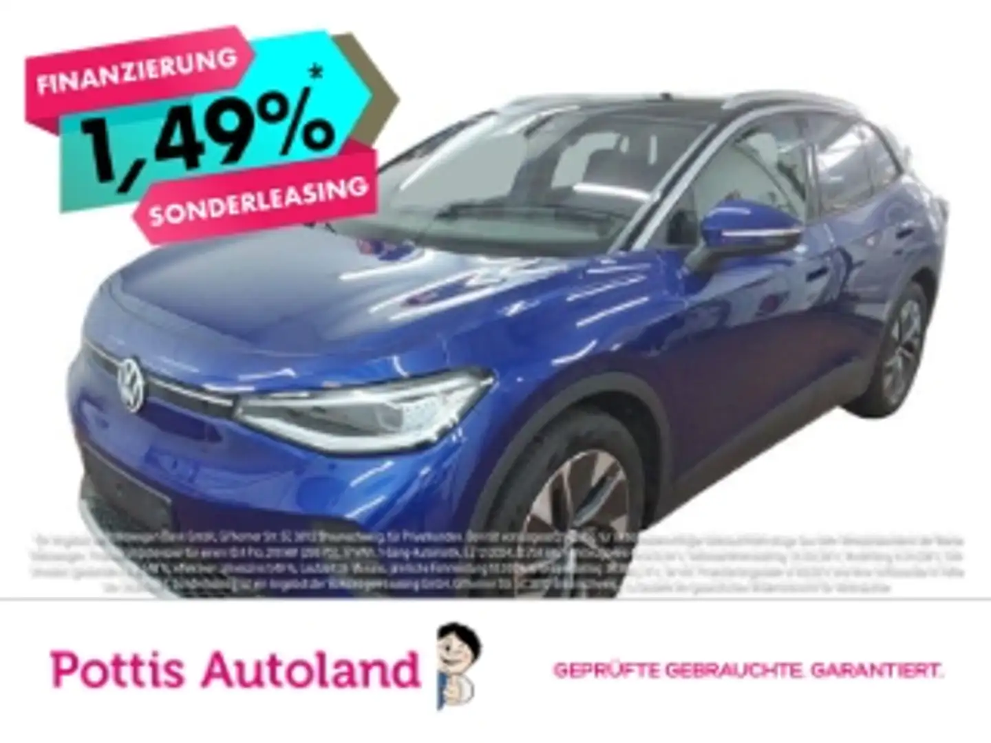 Volkswagen ID.4 PURE PERFORMANCE NAVI IQ.LIGHT PDC SITZHZG Blau - 1