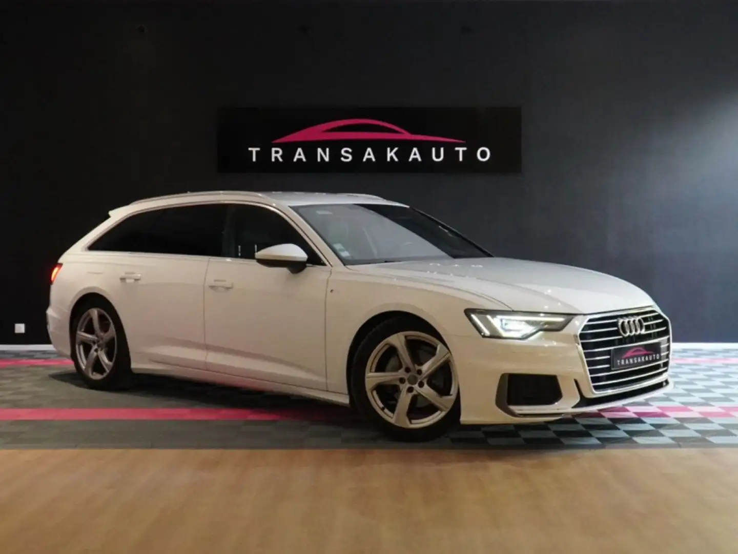 Audi A6 40 TDI 204 ch S line / SUIVI %2B VIDANGE S TRONIC Blanc - 1