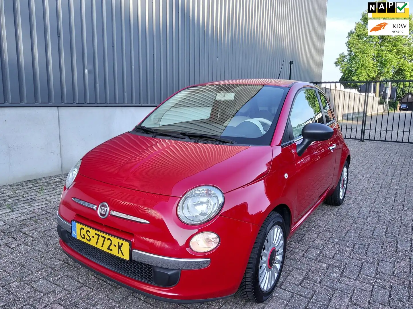 Fiat 500 1.2 Pop|4-cilinder|LM-VELGEN|98.000km!!|NIEUWSTAAT Rood - 1