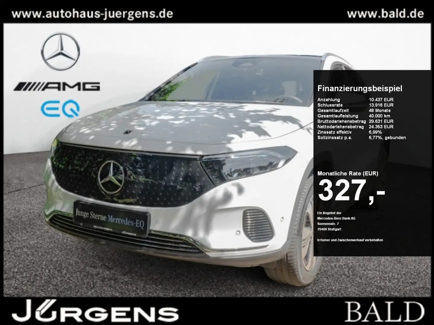 Mercedes-Benz EQA 300 4M Progressive/LED/Cam/Pano/Winter/Mopf Blanc - 1
