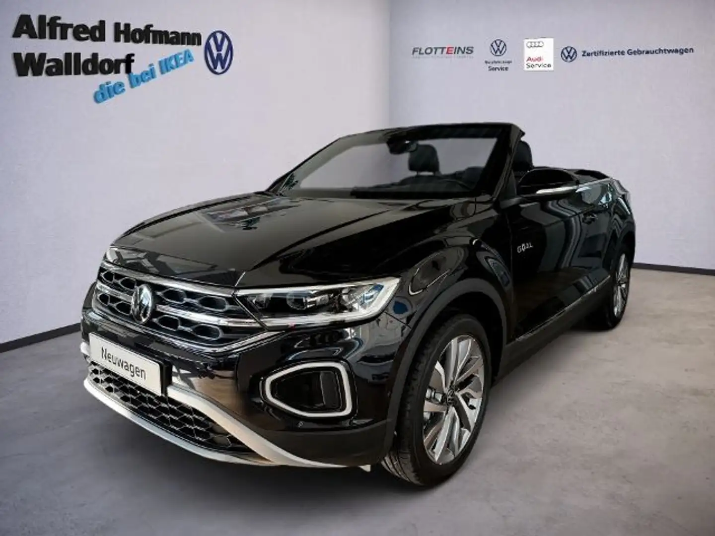 Volkswagen T-Roc Cabriolet GOAL 1.5 l TSI DSG STHZ NAVI LED Schwarz - 1