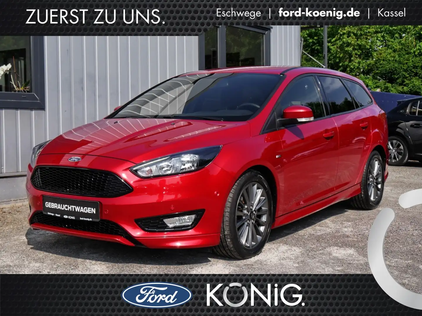 Ford Focus ST-Line 1.0 EB Navi+ParkAssist+Kamera Klima Navi Rood - 1