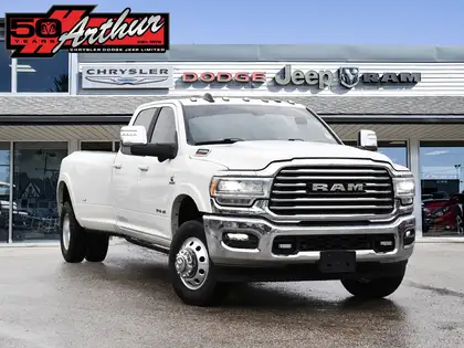 White 2023 RAM 3500 Pickup Truck Four-Wheel Drive 6-Speed Automatic