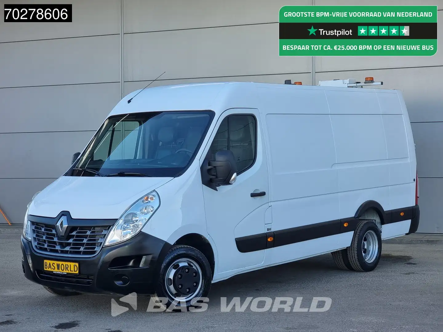 Renault Master 130PK Euro6 L3H2 Dubbellucht 3.5t trekhaak Cruise Wit - 1