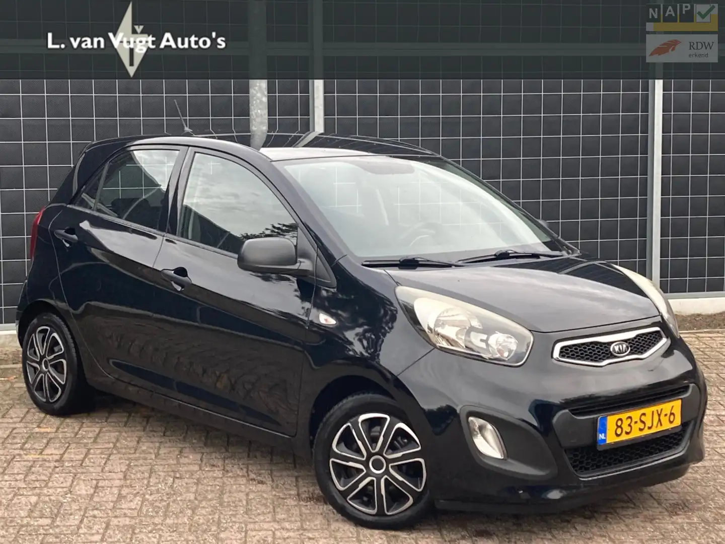 Kia Picanto 1.0 CVVT Comfort Pack Zwart - 1