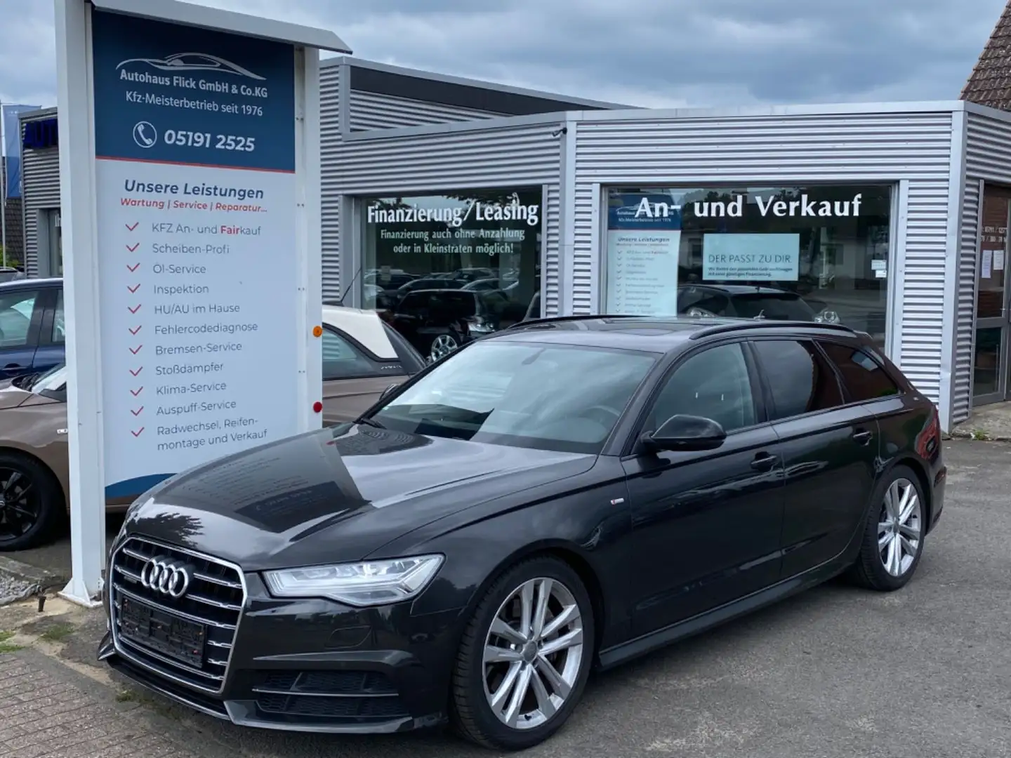 Audi A6 Avant 3.0 TDI quattro/S-Line/Leder/LED/Panora Grijs - 1