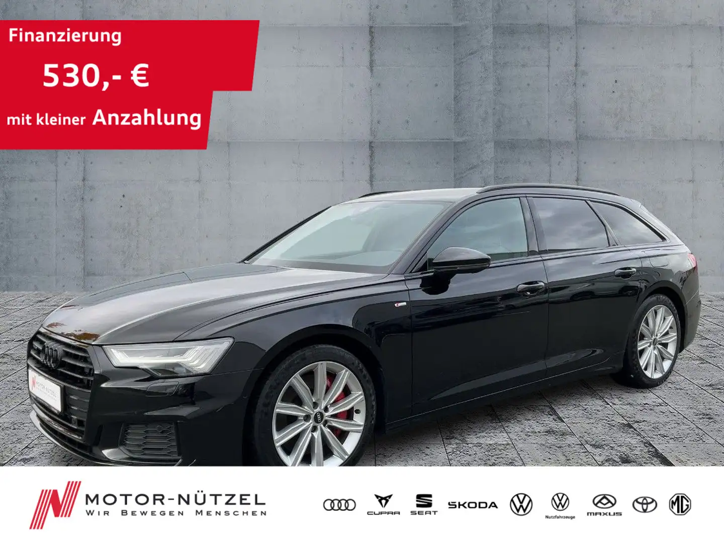 Audi A6 55TFSI S-TR QU SPORT MATRIX+NAV+APP+SHZ Schwarz - 1