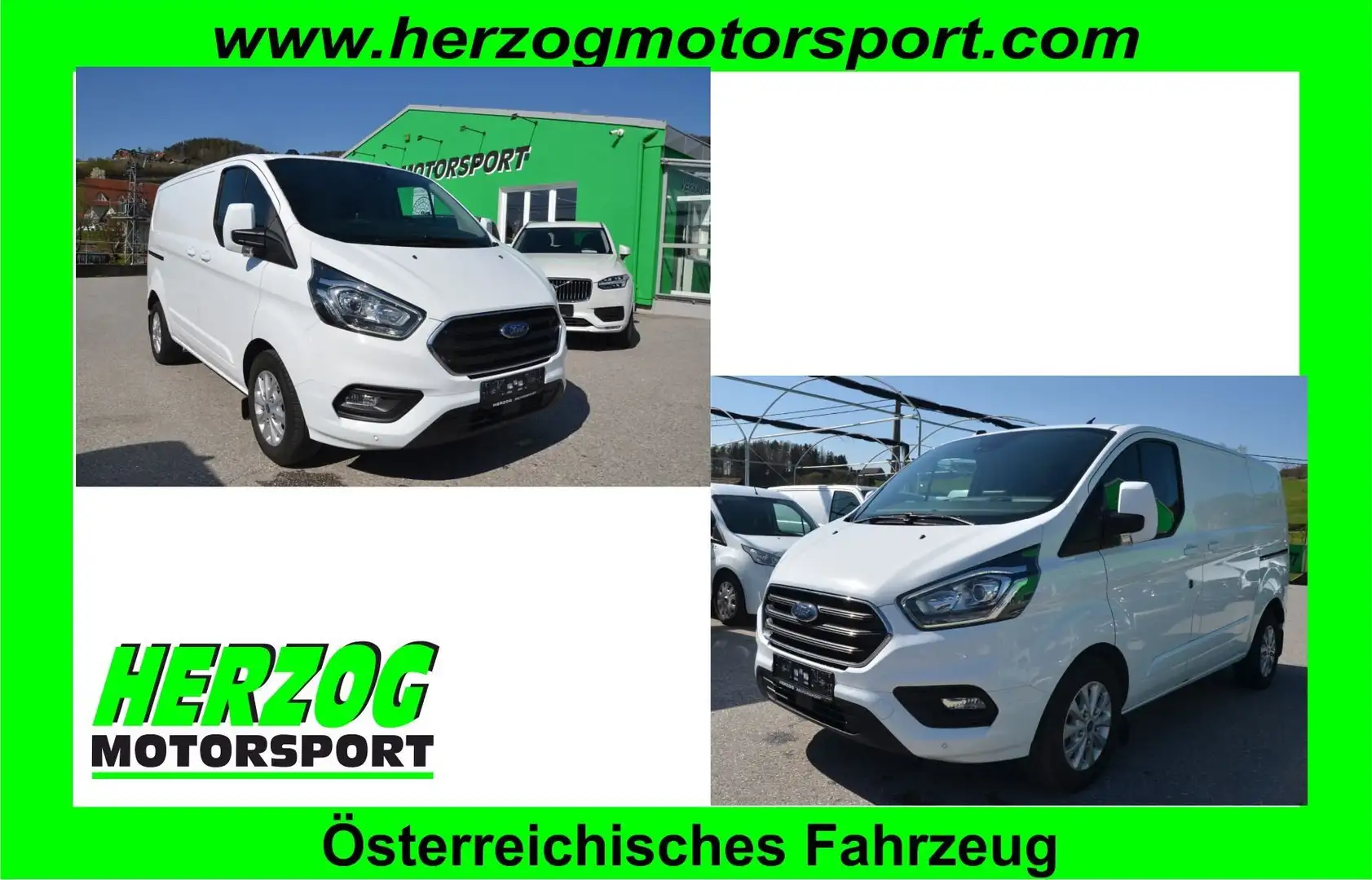 Ford Transit Custom Transit Custom Kasten 2,0TDCi L1H1 300 Tempo 1.Bes Weiß - 1