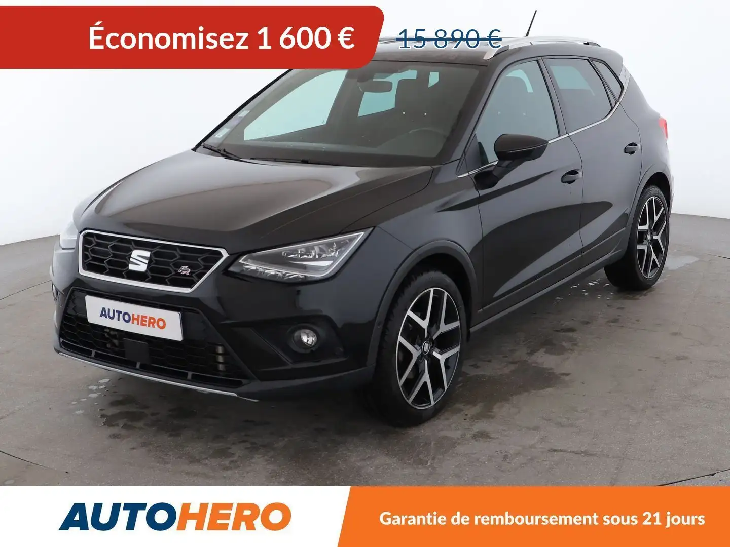 SEAT Arona 1.0 EcoTSI FR DSG7 Noir - 1
