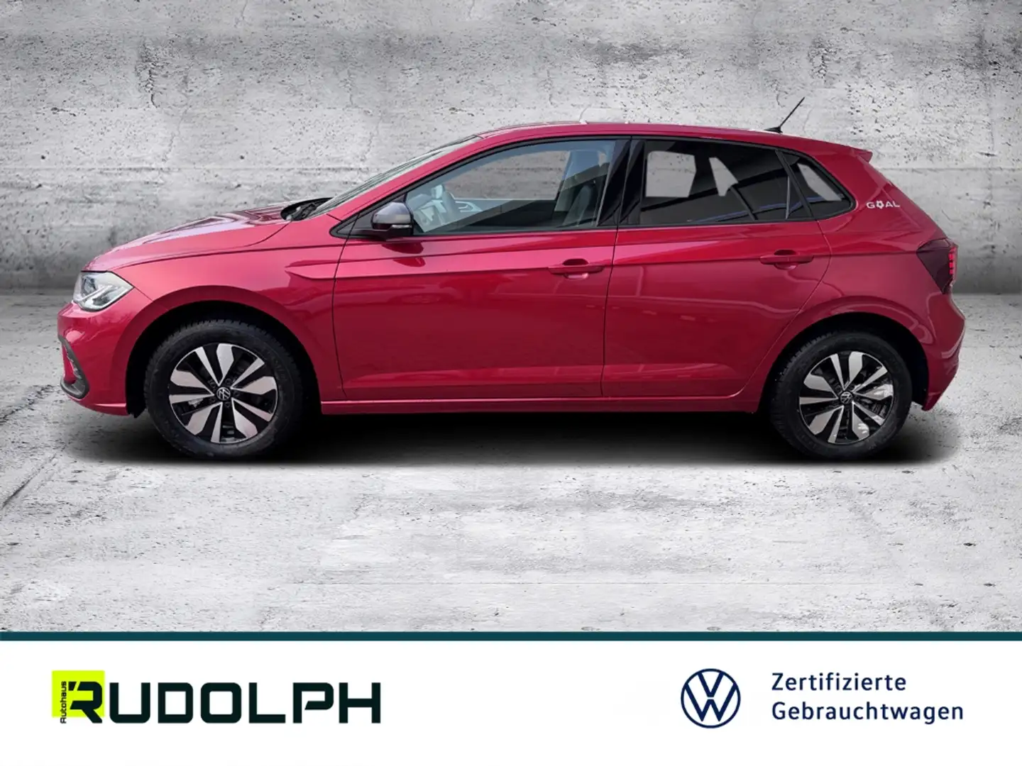 Volkswagen Polo GOAL 1.0 TSI 7-Gang-DSG LED Navi ACC BT SHZ Klima Rot - 2