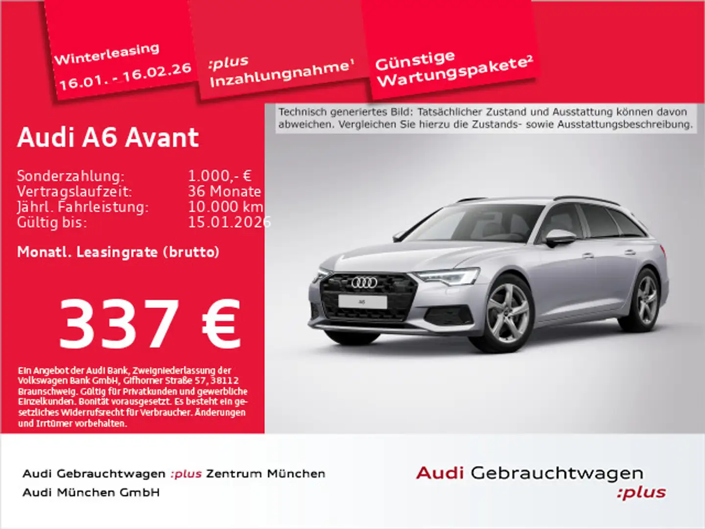 Audi A6 45 TDI qu. S tronic advanced Matrix/AHK Silber - 1