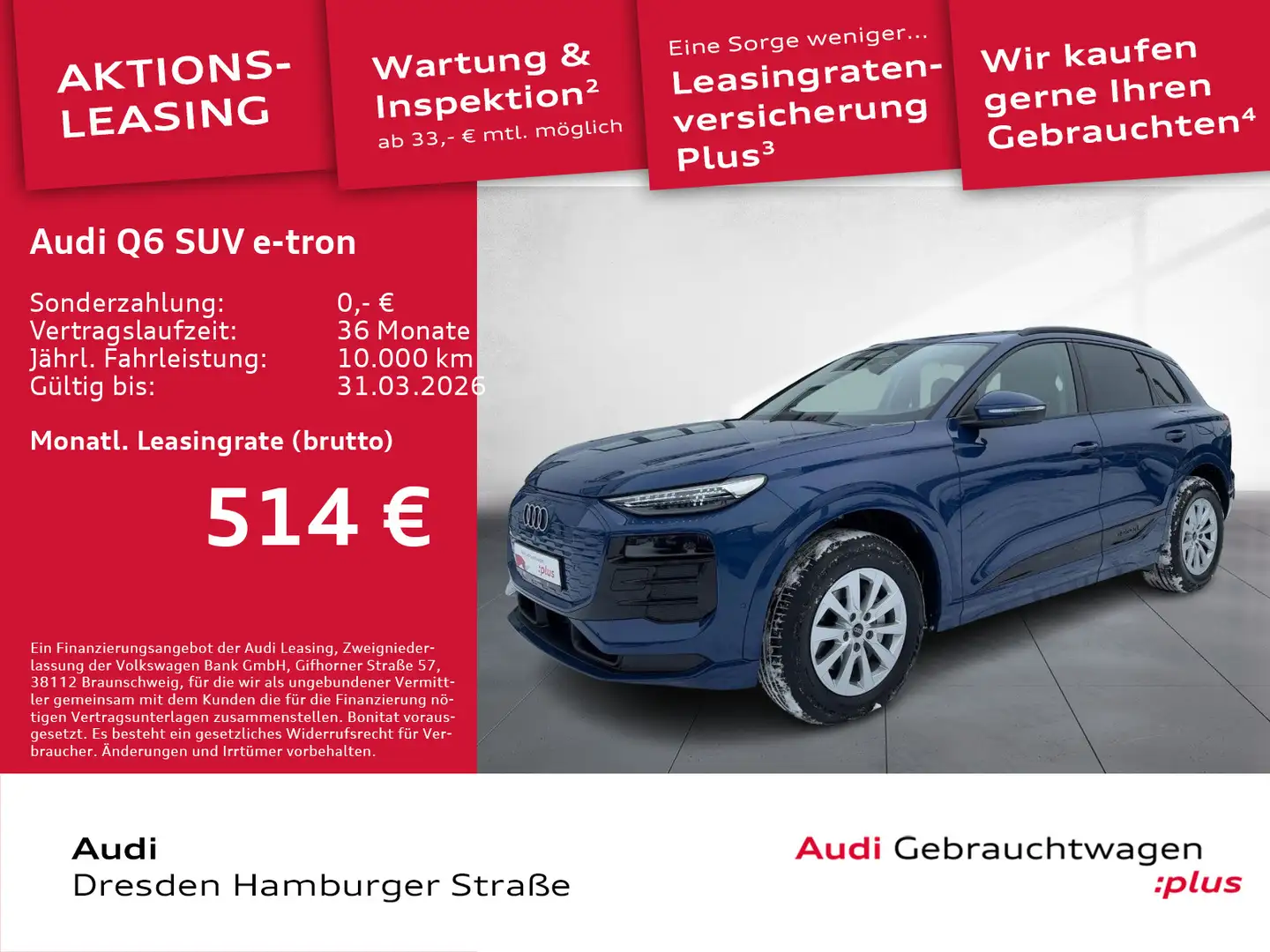 Audi Sonstige Q6 e-tron Tech LED Panorama Wärmepumpe Blau - 1