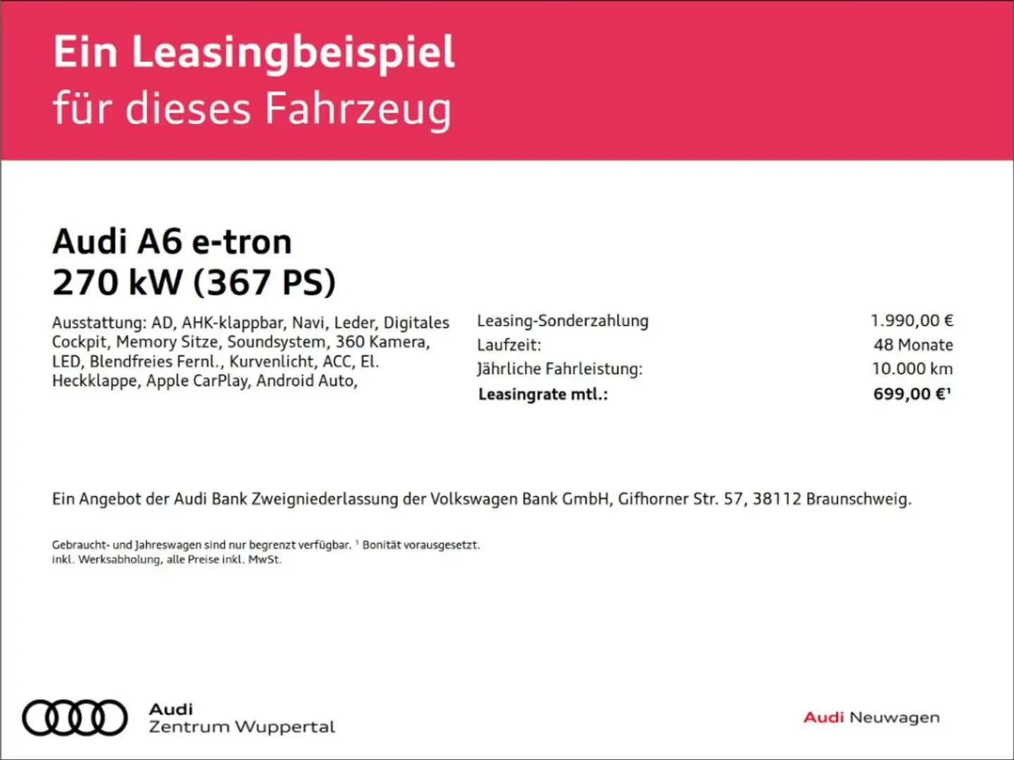 Audi A6 Avant performance Matrix LED - Pano - S line Sport Grau - 2