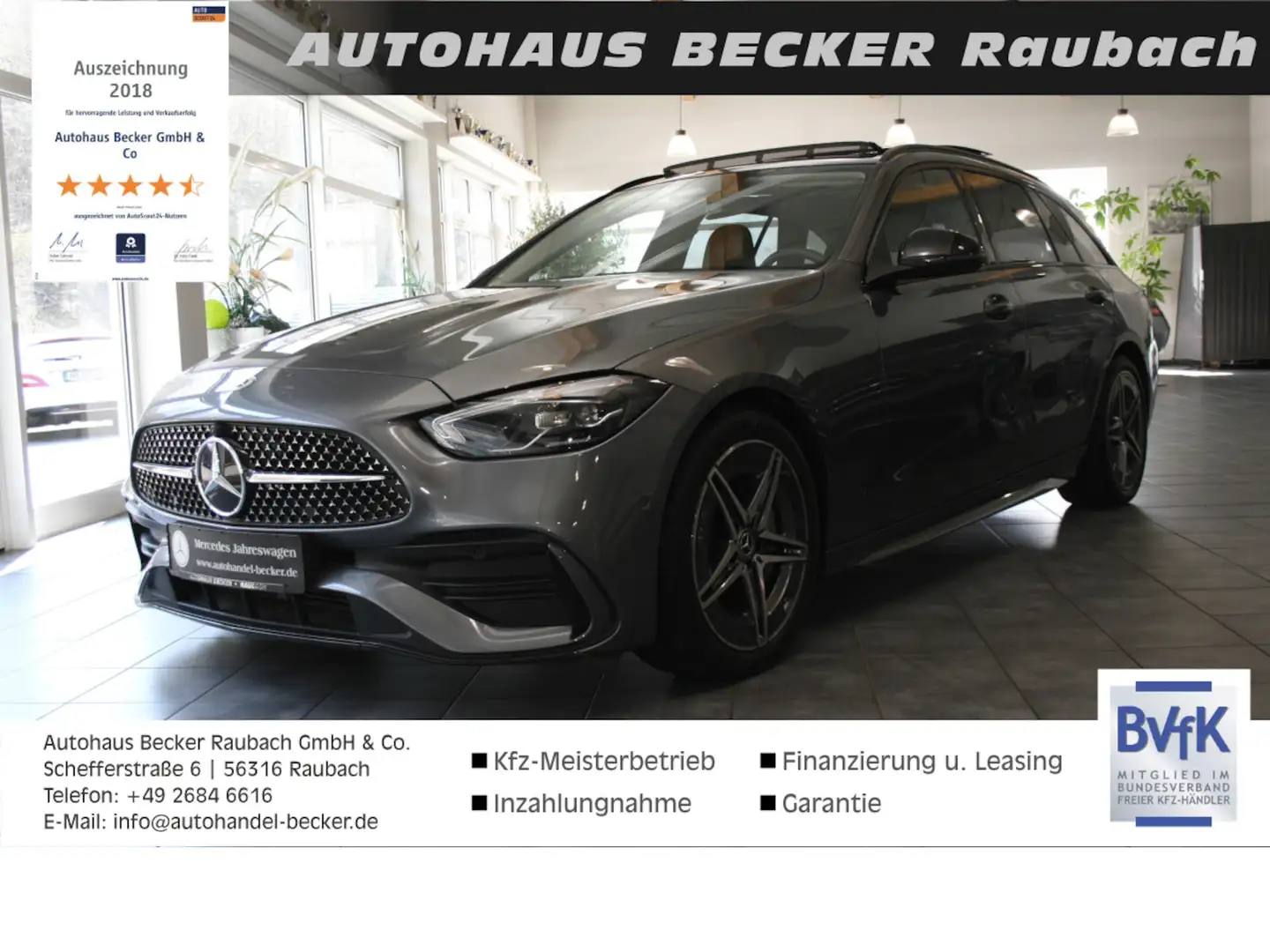 Mercedes-Benz C 300 T AMG *Night*Panoramadach*Assistenz-Paket Gris - 1