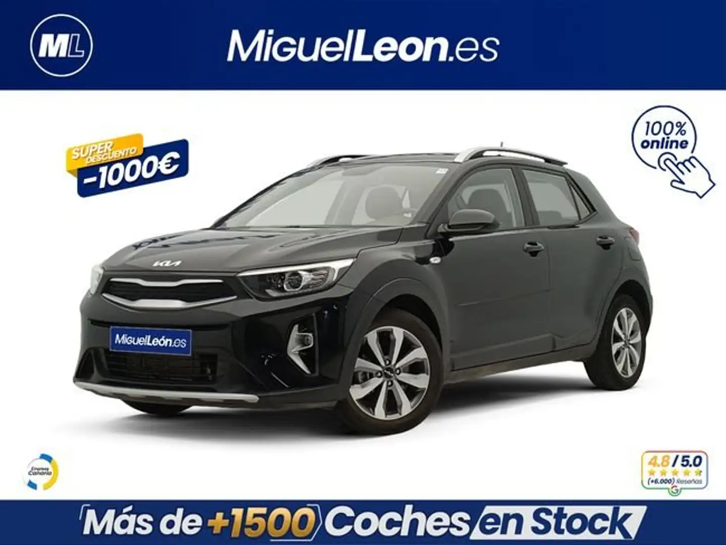 Kia Stonic 1.0 T-GDi Concept 100 Negro - 1