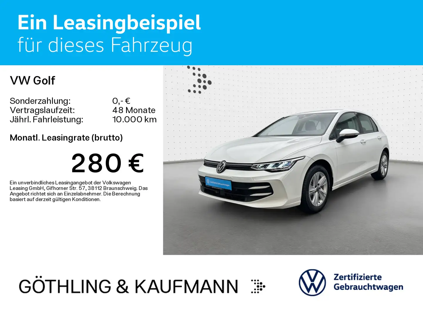 Volkswagen Golf Life 1.5 TSI *KAM*APP*SHZ*ASG*LED* Weiß - 2
