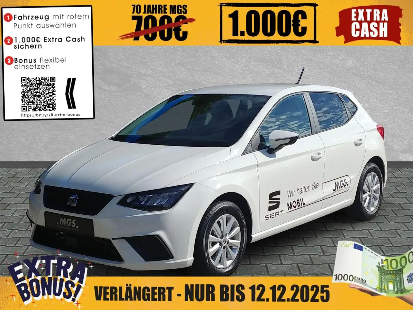 SEAT Ibiza Style 1.0 TSI DAB #BT #NAVI #S&S Wit - 1