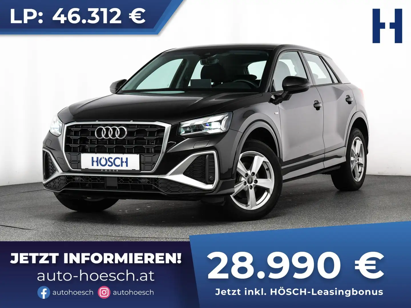 Audi Q2 35 TFSI S-LINE Aut. MATRIX VIRTUAL ACC++ Schwarz - 1