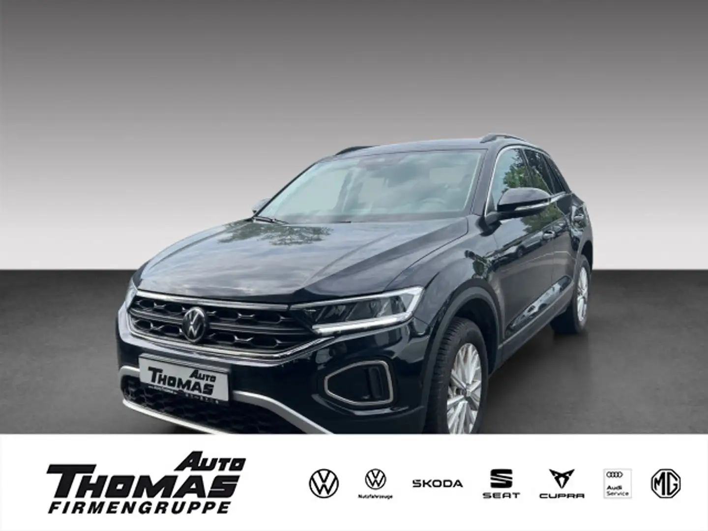 Volkswagen T-Roc 1.0 TSI 6-Gang Life SHZ Klima Zwart - 1