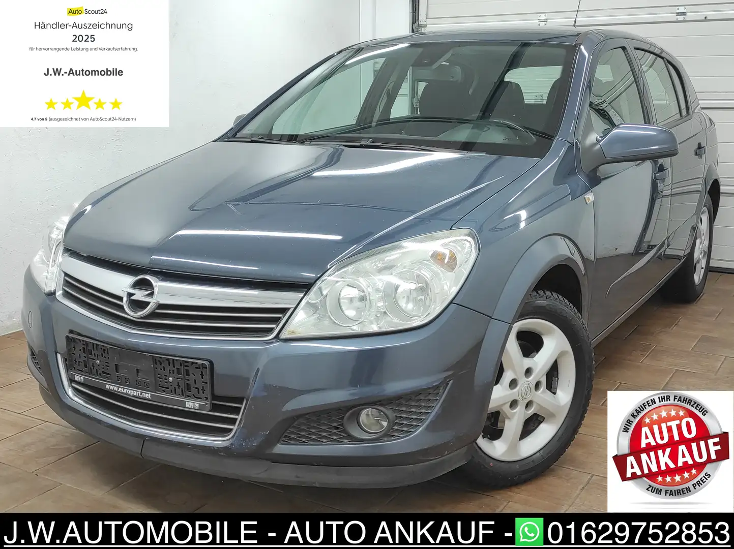 Opel Astra H 1.6 *TÜV NEU* NAVI TEMP BC KLIMAA CATCH ME ZV Blau - 1
