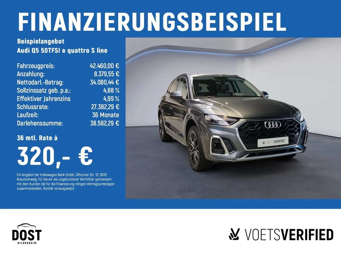Audi Q5 50TFSI e quattro S line AHK+MATRIX LED+NAVI Szary - 2