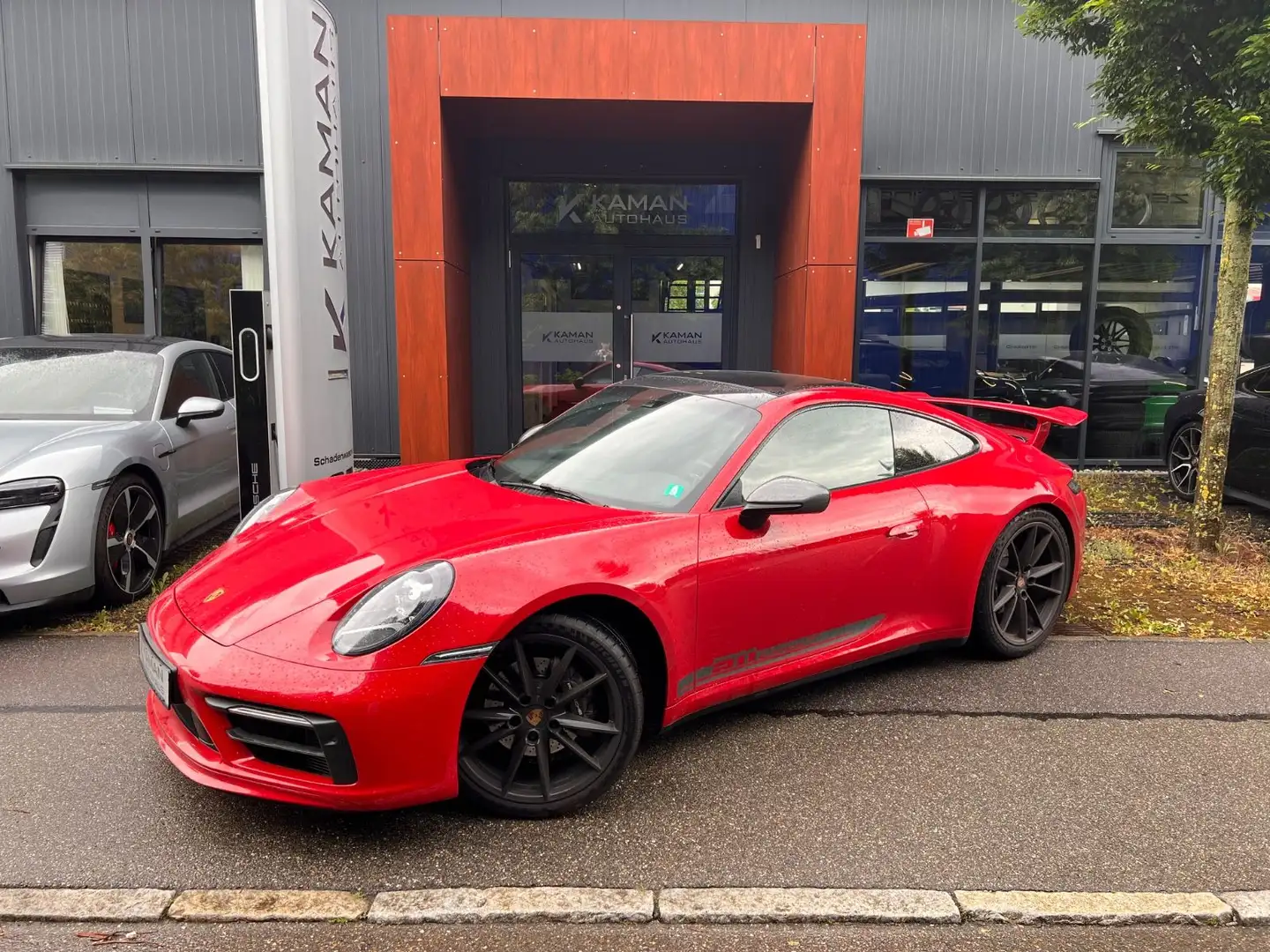Porsche 992 Carrera T #AEROKIT SPORT DESIGN! BURMESTER! Rood - 1