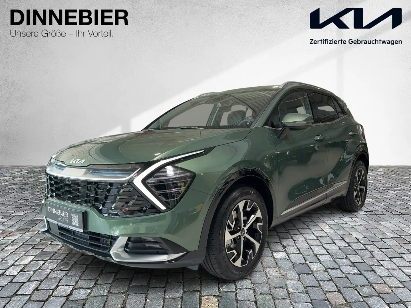 Kia Sportage Spirit 1.6T HEV AWD 360°+SoundSyst+LED Groen - 2