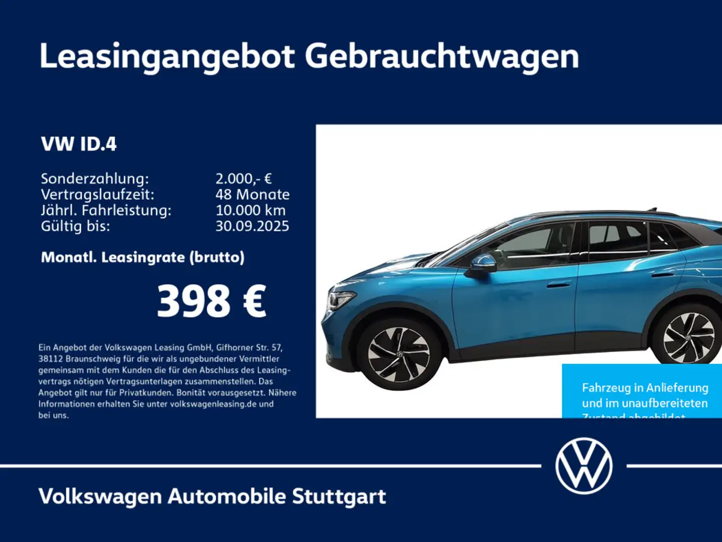 Volkswagen ID.4 Pro Navi AHK Kamera Standheizung Blau - 1